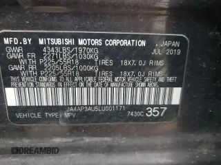 2020 Mitsubishi Outlander Sport ES 2.0 with VIN JA4AP3AU5LU001171, listed as a Copart auction lot 83913924 with 185,130 mi miles and Clean Title. Bid and sale history available at carsss.com. Image 13.