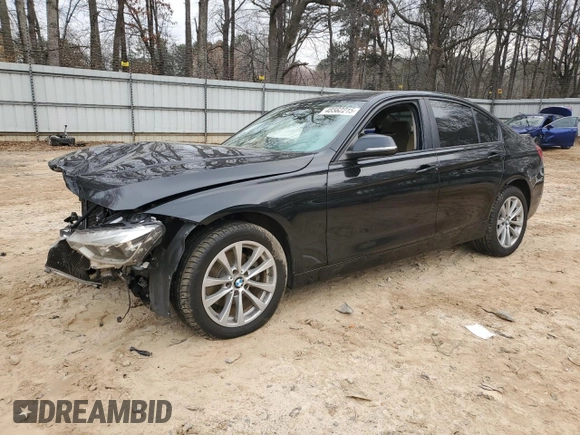 2018 BMW 3 Series 320i with VIN WBA8A9C58JAH14952, listed as a Copart auction lot 48562215 with 96,152 mi miles and Salvage Title. Bid and sale history available at carsss.com. Image 1.