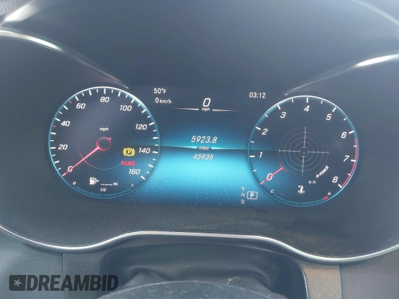 2022 Mercedes-Benz GLC 300 with VIN W1N0G8EBXNV333958, listed as a IAAI auction lot 41749098 with 45,935 mi miles and . Bid and sale history available at DreamBid. Image 7.