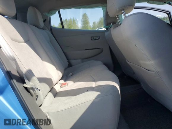 2011 Nissan LEAF SL-e with VIN JN1AZ0CP3BT006690, listed as a Copart auction lot 54450355 with 0 mi miles and Salvage Title. Bid and sale history available at carsss.com. Image 10.