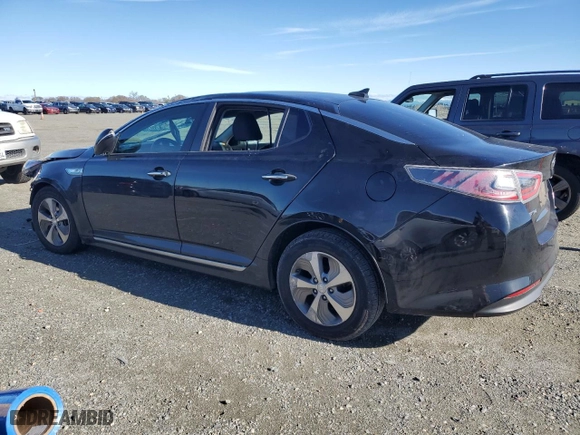 2015 Kia Optima Hybrid with VIN KNAGM4AD4F5082061, listed as a Copart auction lot 86454404 with 0 mi miles and Salvage Title. Bid and sale history available at carsss.com. Image 2.