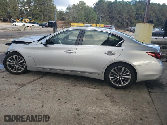 2020 Infiniti Q50 Pure z VIN JN1EV7AP8LM201544, wystawiony jako Copart lot #79871014 z przebiegiem 119 257 mil mil oraz Szkoda całkowita • Salvage title. Historia ofert i sprzedaży dostępna na DreamBid. Obrazek 2.