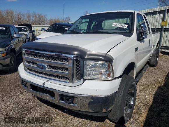 2006 Ford Super Duty F-250 XL with VIN 1FTSX21536EC15233, listed as a Copart auction lot 49955985 with 0 mi miles and Salvage Title. Bid and sale history available at carsss.com. Image 1.