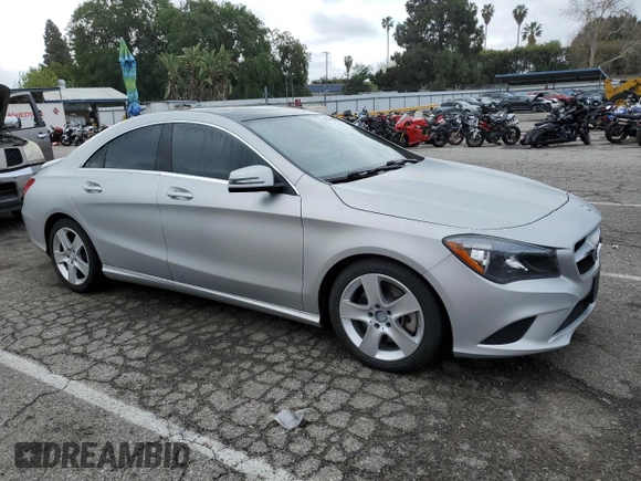 2015 Mercedes-Benz CLA 250 with VIN WDDSJ4EB8FN241670, listed as a Copart auction lot 48019253 with 96,232 mi miles and . Bid and sale history available at DreamBid. Image 4.