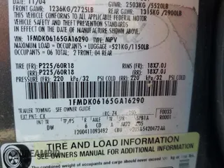 2005 Ford Freestyle Limited z VIN 1FMDK06165GA16290, wystawiony jako Copart lot #55596965 z przebiegiem Nie podano mil oraz Szkoda całkowita • Salvage title. Historia ofert i sprzedaży dostępna na DreamBid. Obrazek 13.