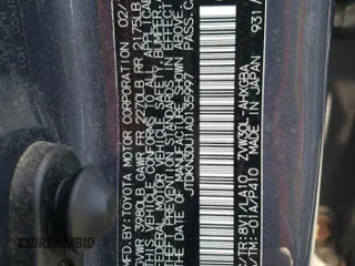 2010 Toyota Prius II with VIN JTDKN3DU1A0135997, listed as a Copart auction lot 55487395 with 222,972 mi miles and Clean Title. Bid and sale history available at carsss.com. Image 12.