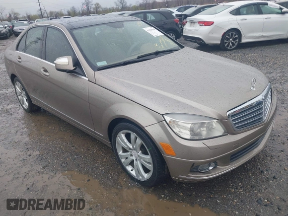 2008 Mercedes-Benz C-Class 3.0L Sport with VIN WDDGF81X18F076882, listed as a IAAI auction lot 41994510 with 163,938 mi miles. Bid and sale history available at carsss.com. Image 1.