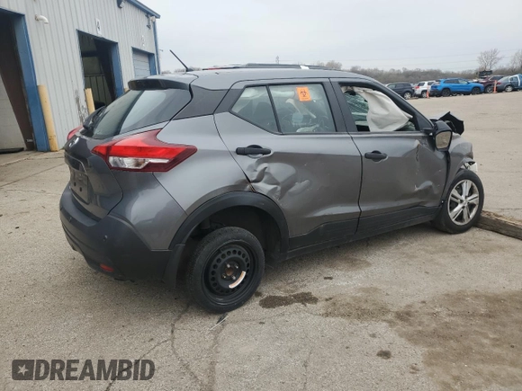 2020 Nissan Kicks S with VIN 3N1CP5BV1LL536772, listed as a Copart auction lot 53981985 with 0 mi miles and Clean Title. Bid and sale history available at carsss.com. Image 3.