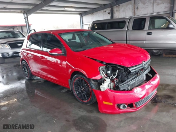 2011 Volkswagen Golf TDI with VIN WVWNM7AJ1BW165047, listed as a IAAI auction lot 41706792 with 197,674 mi miles. Bid and sale history available at carsss.com. Image 1.