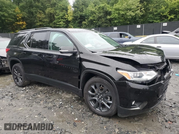 2021 Chevrolet Traverse RS with VIN 1GNEVJKW9MJ120773, listed as a Copart auction lot 64300084 with 82,397 mi miles and Salvage Title. Bid and sale history available at carsss.com. Image 4.