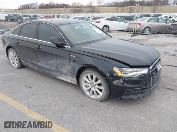 2013 Audi A6 3.0T Prestige with VIN WAUHGAFC3DN061788, listed as a IAAI auction lot 41129245 with 137,575 mi miles. Bid and sale history available at carsss.com. Image 1.