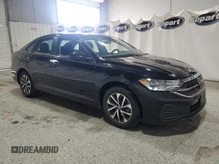 2024 Volkswagen Jetta S with VIN 3VW5M7BU5RM085170, listed as a Copart auction lot 61955735 with 23,150 mi miles and Clean title. Bid and sale history available at DreamBid. Image 4.