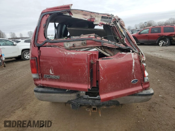2005 Ford Excursion Special Serv z VIN 1FMSU41P65ED41988, wystawiony jako Copart lot #85659974 z przebiegiem Nie podano mil oraz Czysty tytuł • Clean title. Historia ofert i sprzedaży dostępna na DreamBid. Obrazek 6.