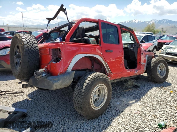 2018 Jeep Wrangler Unlimited Sport S with VIN 1C4HJXDG8JW132700, listed as a Copart auction lot 56064985 with Not provided miles and Salvage title. Bid and sale history available at DreamBid. Image 3.