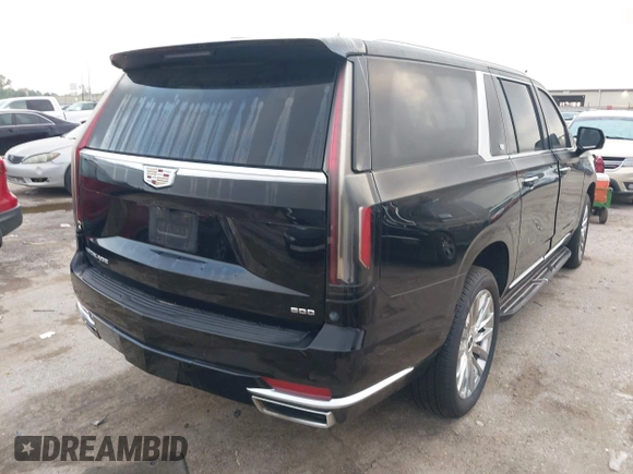 2023 Cadillac Escalade ESV 4WD Premium Luxury z VIN 1GYS4KKLXPR182760, wystawiony jako IAAI lot #42113165 z przebiegiem 156 960 mil mil oraz . Historia ofert i sprzedaży dostępna na DreamBid. Obrazek 4.