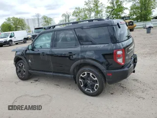 2022 Ford Bronco Sport Outer Banks with VIN 3FMCR9C60NRD88356, listed as a Copart auction lot 57384755 with 46,834 mi miles and Salvage title. Bid and sale history available at DreamBid. Image 2.