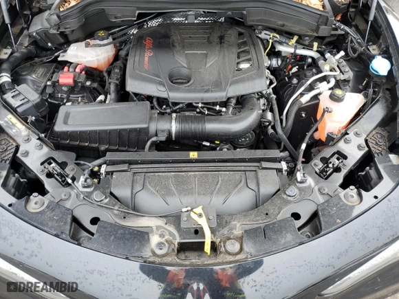 2023 Alfa Romeo Stelvio Ti with VIN ZASPAKBN7P7D54428, listed as a Copart auction lot 43994135 with 0 mi miles and Salvage Title. Bid and sale history available at carsss.com. Image 12.