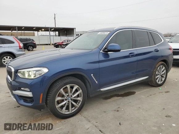 2019 BMW X3 sDrive30i with VIN 5UXTR7C5XKLE98200, listed as a Copart auction lot 44036615 with 75,956 mi miles and Clean Title. Bid and sale history available at carsss.com. Image 1.