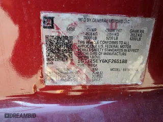 2019 GMC Sierra 2500HD Denali with VIN 1GT12SEY6KF265188, listed as a Copart auction lot 84848924 with 0 mi miles and Salvage Title. Bid and sale history available at carsss.com. Image 12.