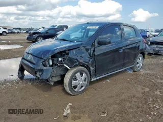 2014 Mitsubishi Mirage DE with VIN ML32A3HJ9EH023504, listed as a Copart auction lot 55396795 with 87,426 mi miles and Salvage title. Bid and sale history available at DreamBid. Image 1.