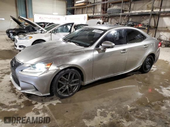 2015 Lexus IS 250 with VIN JTHBF1D24F5048491, listed as a Copart auction lot 45136665 with 129,221 mi miles and Salvage Title. Bid and sale history available at DreamBid. Image 1.