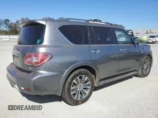 2020 Nissan Armada SV with VIN JN8AY2ND1LX017815, listed as a Copart auction lot 76113454 with 112,407 mi miles and Salvage Title. Bid and sale history available at carsss.com. Image 3.