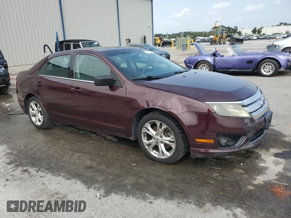 2012 Ford Fusion SE with VIN 3FAHP0HA3CR400074, listed as a Copart auction lot 59180065 with 168,416 mi miles and Salvage title. Bid and sale history available at DreamBid. Image 4.