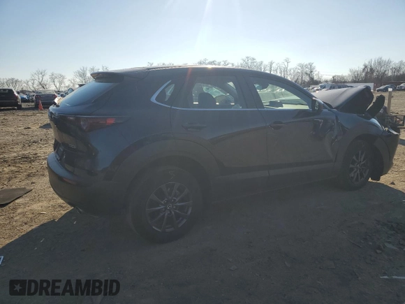 2023 Mazda CX-30 S with VIN 3MVDMBAMXPM553151, listed as a Copart auction lot 47517205 with 23,629 mi miles and Salvage Title. Bid and sale history available at carsss.com. Image 3.
