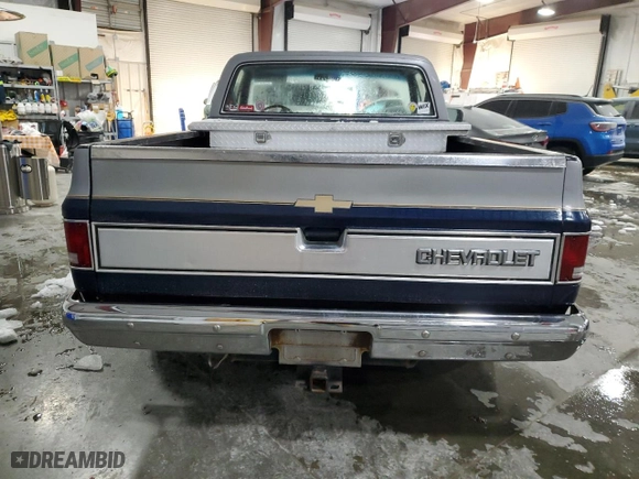 1985 Chevrolet Pickup with VIN 1GCDC14HXFF377505, listed as a Copart auction lot 84929644 with 78,094 mi miles and Salvage Title. Bid and sale history available at carsss.com. Image 6.