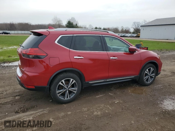 2017 Nissan Rogue S with VIN 5N1AT2MV7HC863588, listed as a Copart auction lot 52952355 with 70,478 mi miles and Salvage Title. Bid and sale history available at carsss.com. Image 3.