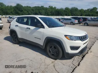 2018 Jeep Compass Sport с VIN 3C4NJCAB3JT123431, выставлен на аукционе Copart как лот 58603935 с пробегом 128 109 миль миль и Списание • Salvage title. История ставок и продаж доступна на DreamBid. Изображение 4.