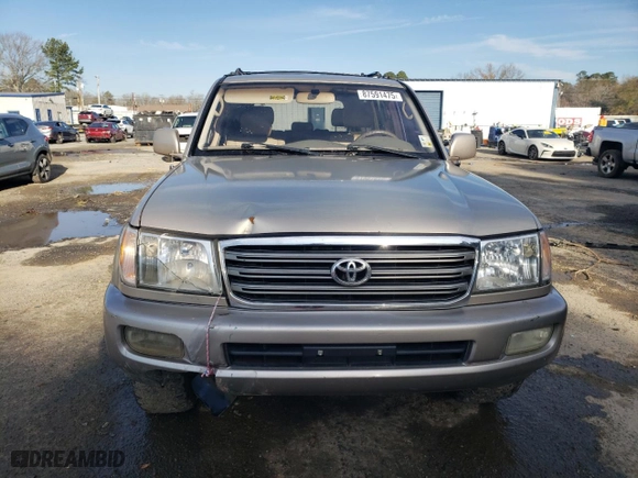 2005 Toyota Land Cruiser with VIN JTEHT05J252070540, listed as a Copart auction lot 87591475 with 291,840 mi miles and Salvage Title. Bid and sale history available at carsss.com. Image 5.