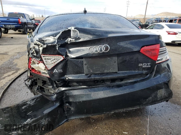 2013 Audi A5 Premium with VIN WAUCFAFR0DA033357, listed as a Copart auction lot 48583925 with Not provided miles and Non repairable. Bid and sale history available at DreamBid. Image 6.