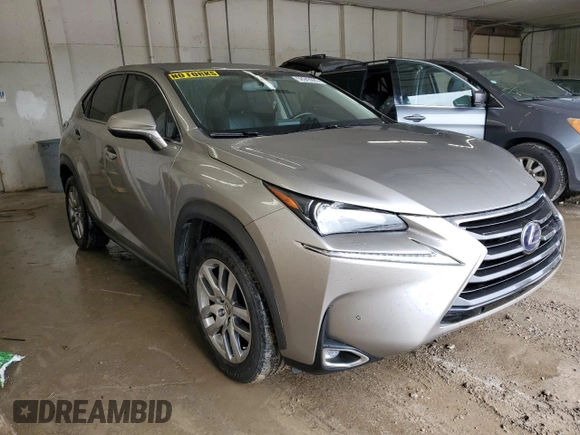 2015 Lexus NX 300h with VIN JTJYWRBZ2F2005535, listed as a Copart auction lot 58945035 with 110,363 mi miles and Salvage title. Bid and sale history available at DreamBid. Image 4.