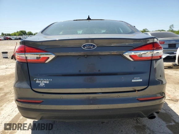 2020 Ford Fusion SE with VIN 3FA6P0HD6LR235283, listed as a Copart auction lot 57141545 with Not provided miles and Salvage title. Bid and sale history available at DreamBid. Image 6.