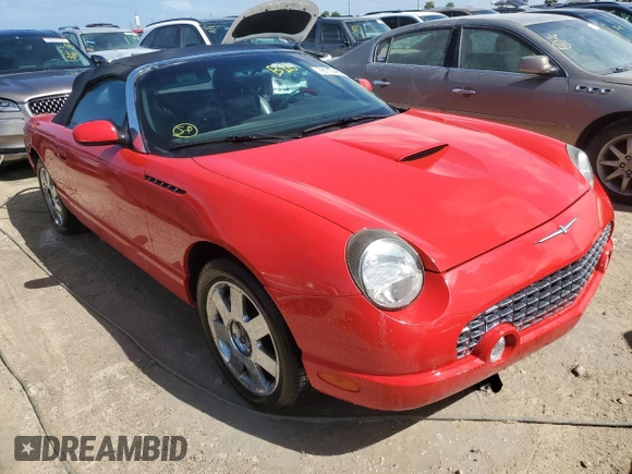 2002 Ford Thunderbird Hardtop Premium with VIN 1FAHP60AX2Y101373, listed as a Copart auction lot 76175484 with Not Provided miles and Non Repairable. Bid and sale history available at DreamBid. Image 4.