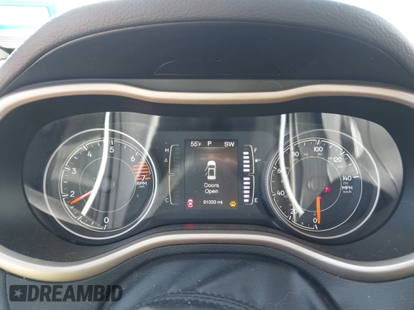 2017 Jeep Cherokee Sport with VIN 1C4PJLAB7HW654385, listed as a IAAI auction lot 41722028 with 91,033 mi miles. Bid and sale history available at carsss.com. Image 7.