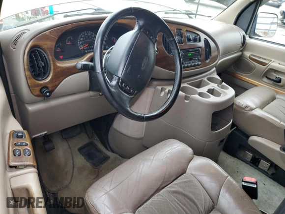 2001 Ford Econoline Cargo Recreational with VIN 1FDPE24L51HB59174, listed as a Copart auction lot 84857404 with 129,690 mi miles and Salvage Title. Bid and sale history available at DreamBid. Image 8.