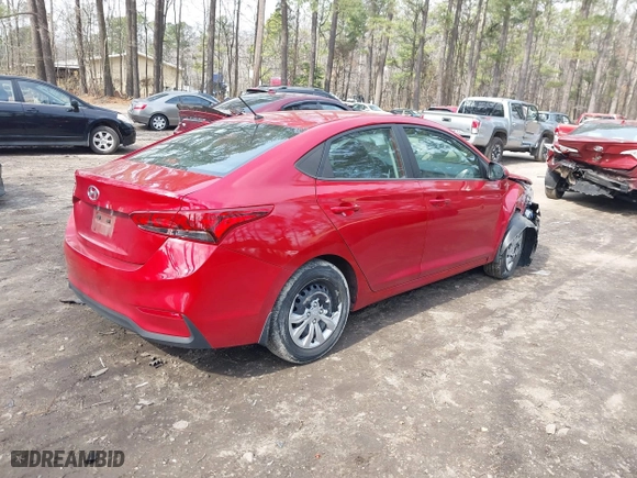 2022 Hyundai Accent SE with VIN 3KPC24A60NE166552, listed as a IAAI auction lot 41680536 with 29,658 mi miles. Bid and sale history available at carsss.com. Image 4.