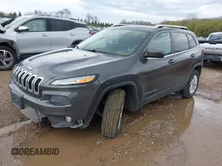 2014 Jeep Cherokee Altitude with VIN 1C4PJMCB2EW181848, listed as a IAAI auction lot 41638004 with 175,813 mi miles. Bid and sale history available at carsss.com. Image 17.