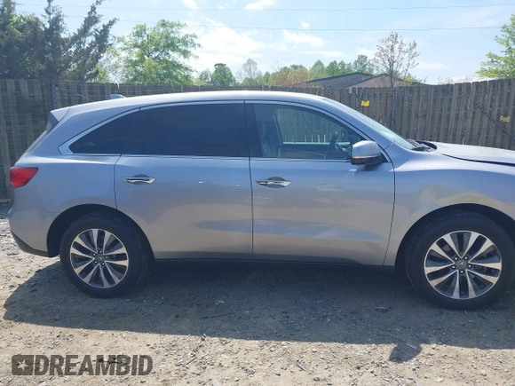 2016 Acura MDX w/Tech with VIN 5FRYD4H41GB048803, listed as a IAAI auction lot 42066482 with 105,435 mi miles. Bid and sale history available at carsss.com. Image 13.