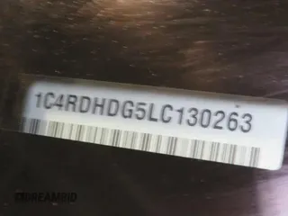2020 Dodge Durango GT Plus z VIN 1C4RDHDG5LC130263, wystawiony jako Copart lot #60150425 z przebiegiem 34 595 mil mil oraz Szkoda całkowita • Salvage title. Historia ofert i sprzedaży dostępna na DreamBid. Obrazek 10.