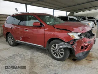 2015 Nissan Pathfinder SV with VIN 5N1AR2MN9FC600501, listed as a Copart auction lot 48445715 with 51,415 mi miles and Salvage Title. Bid and sale history available at carsss.com. Image 4.