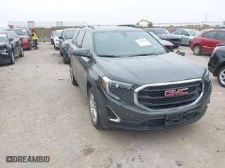 2019 GMC Terrain SLE with VIN 3GKALMEV7KL399488, listed as a IAAI auction lot 41509468 with 53,851 mi miles. Bid and sale history available at carsss.com. Image 1.