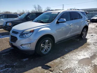 2017 Chevrolet Equinox Premier with VIN 2GNFLGEK1H6191670, listed as a Copart auction lot 47604625 with 119,511 mi miles and Salvage Title. Bid and sale history available at carsss.com. Image 1.