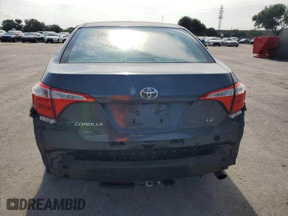 2016 Toyota Corolla L with VIN 2T1BURHE1GC744479, listed as a Copart auction lot 58803315 with 45,472 mi miles and Salvage title. Bid and sale history available at DreamBid. Image 6.