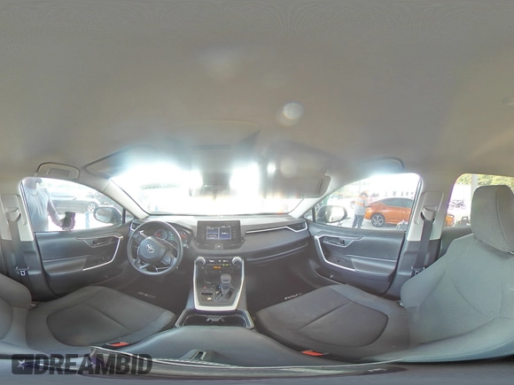 2019 Toyota RAV4 LE with VIN 2T3H1RFV7KW039271, listed as a Copart auction lot 59310205 with 132,865 mi miles and Salvage title. Bid and sale history available at DreamBid. Image 14.