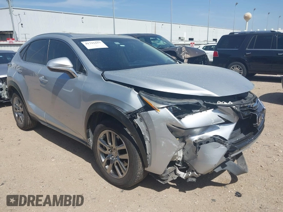 2016 Lexus NX 200t with VIN JTJYARBZ6G2035055, listed as a IAAI auction lot 41791657 with 162,532 mi miles. Bid and sale history available at carsss.com. Image 1.