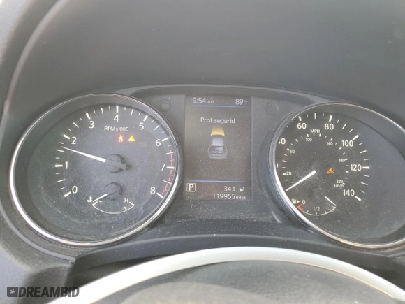 2018 Nissan Rogue SV with VIN KNMAT2MV1JP593891, listed as a Copart auction lot 63906834 with 119,955 mi miles and Salvage Title. Bid and sale history available at carsss.com. Image 9.