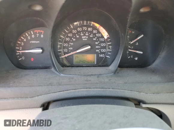 2009 Kia Spectra SX with VIN KNAFE222095644617, listed as a Copart auction lot 78531514 with 240,465 mi miles and Salvage Title. Bid and sale history available at carsss.com. Image 9.